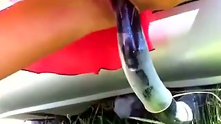 Serbian amateur nympho rides tow hitch..