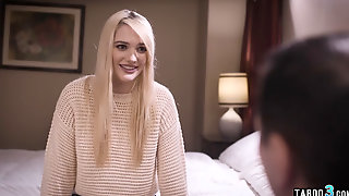 Teen begs stepdad for creampie to get..