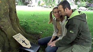 Tricky Daddy Offers Silly Teen To Suck..