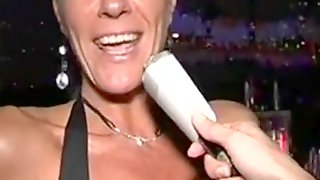 French swinger couple in club