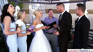 Captivating bride Alix Lynx is making..